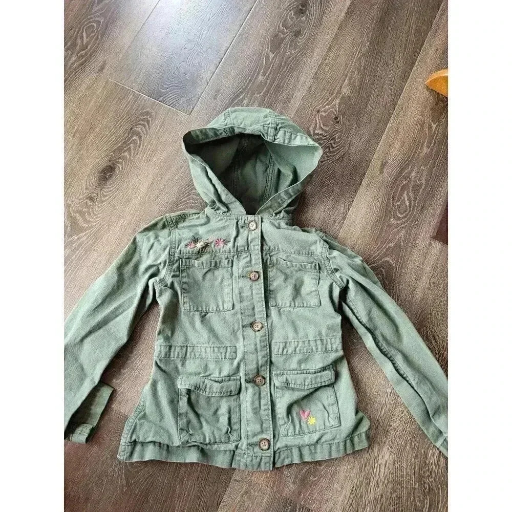 Old Navy Girls‎ Army Green Jacket size med #2